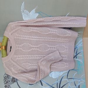 NWOT Blush pink, H&M cable sweater
